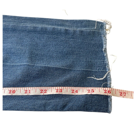 Old Navy The Power Jeans Straight Ankle Size 16 Womens Blue Denim Destroyed Fray - Picture 10 of 10
